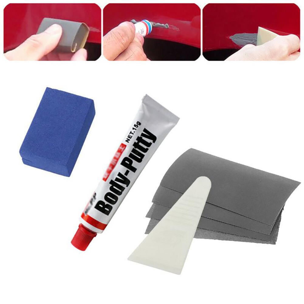 Kit De Réparation Rayures Voiture – Mastic Pour Carrosserie, Grattoir, Papier De Verre Inclus | Réparateur Rayures Et Micro-rayures