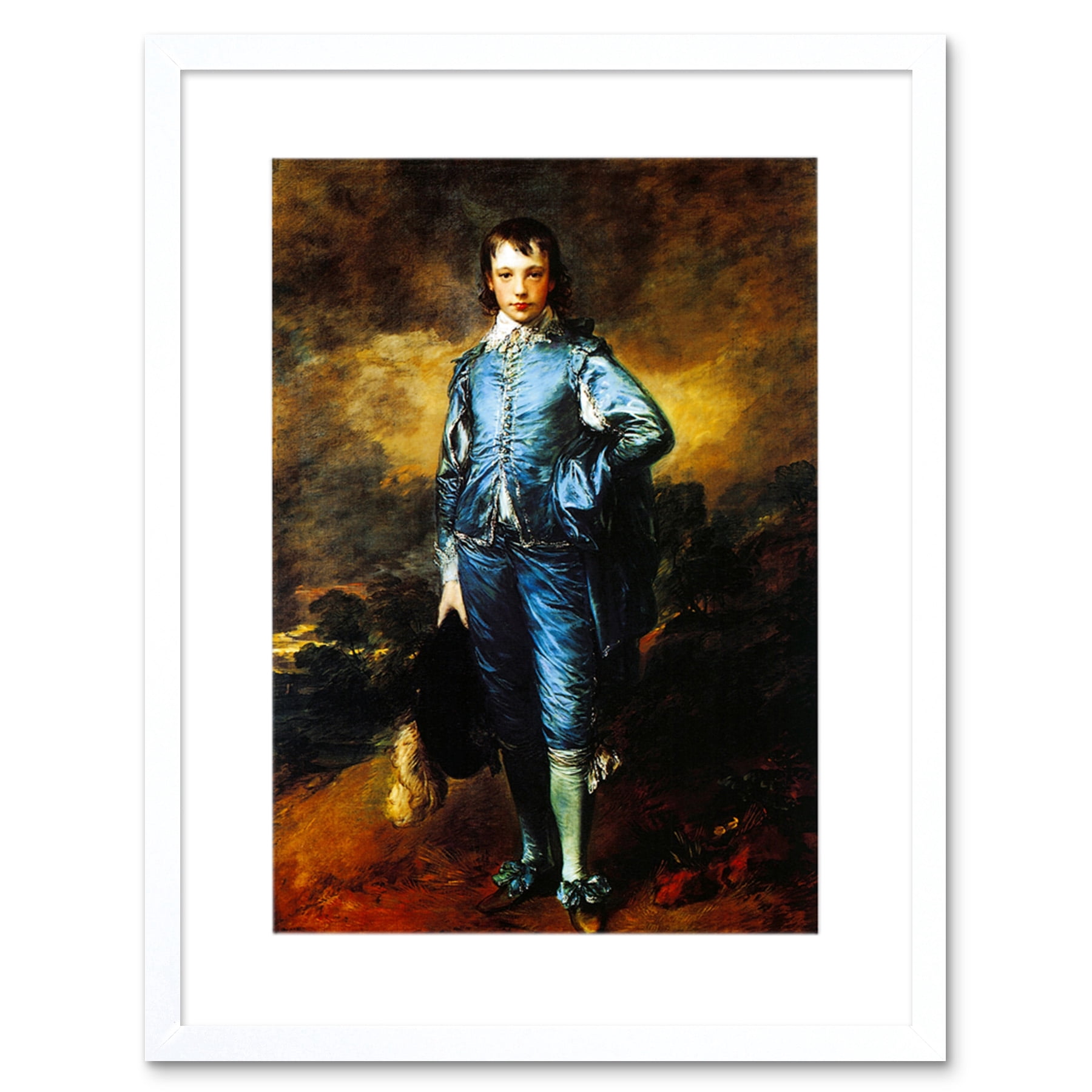 Painting Portrait Study 1770 Thomas Gainsborough Blue Boy Artwork