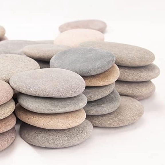 Painting Rocks, 97-105 PCS, 18 Pounds, 2.33"-3.72" Size, DIY Craft Rocks, Natural Stones