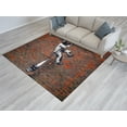 thumbnail image 1 of Painting Rug, Banksy Graffiti Rug, Decorative Rugs, Housewarming Gift Rugs, Bansky Reading Prison Rug, Banksy Graffiti Rug, Kitchen Rug, 5.2'x7.5' - 160x230 cm, 1 of 7