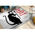 thumbnail image 1 of Painting Rugs, Soft Rugs, Saloon Rug, Banksy Rug, Non Slip Rug, Home Decor, Painting Rug, Living Room Rugs, I'm Out Of Bed Rugs, Modern Rug, 2'x3' - 60x90 cm, 1 of 8