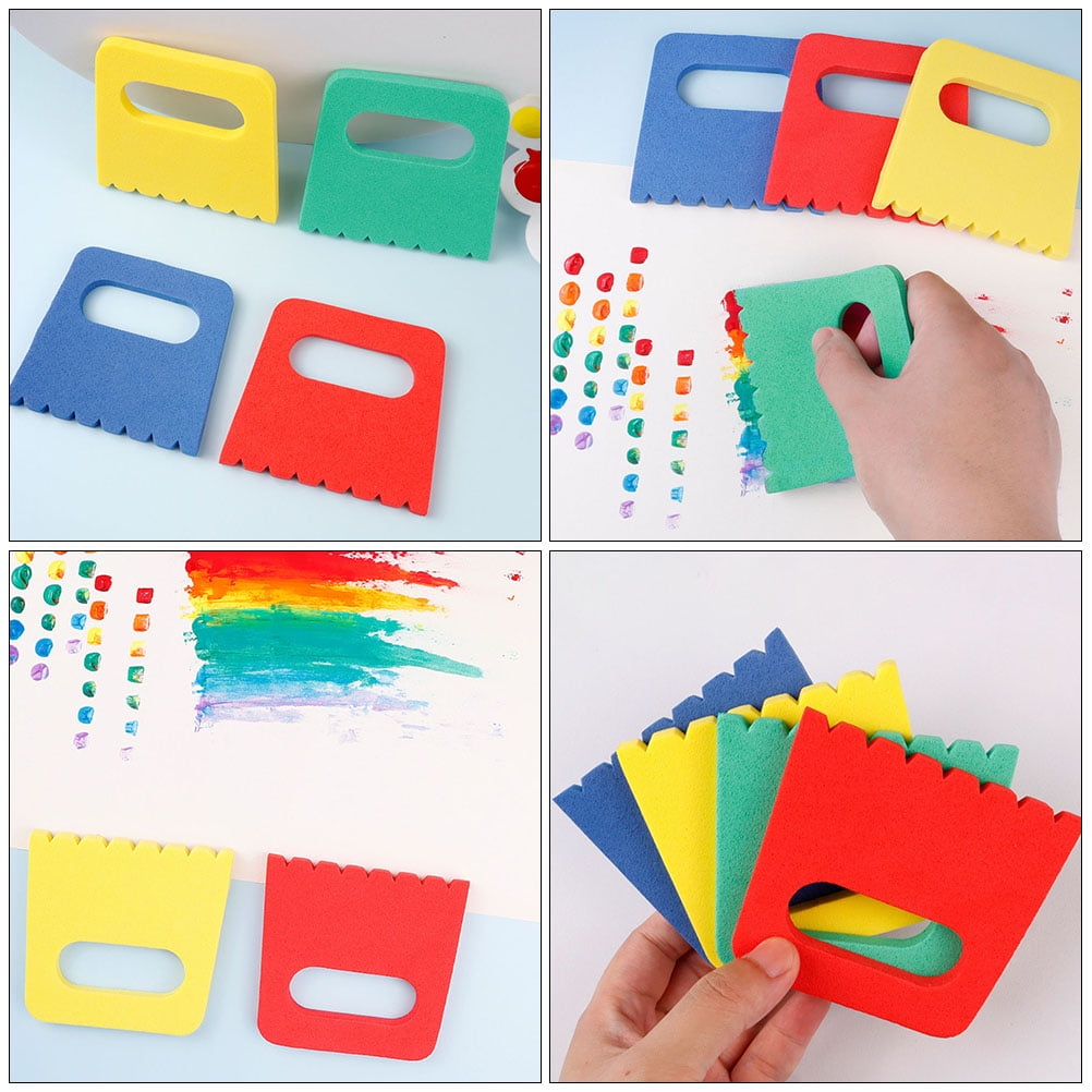 Painting Scraping Brushes 12pcs Children Painting Scraping Brushes DIY