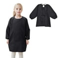 thumbnail image 1 of Painting Smock Aprons for Painting Long Sleeve Black Apron Pair With a Pocket Toddler Bibs Ages 8-12 Years for Boys, 1 of 9