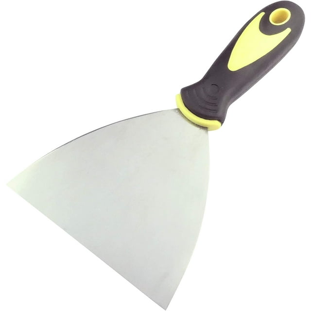 Painting Spatula/Knife 125mm - Putty/Plaster Knife - Masonry Spatula - Wallpaper Scraper - Plasterer/Plasterer/Mason Tool - Bi-Material Plastic Handle