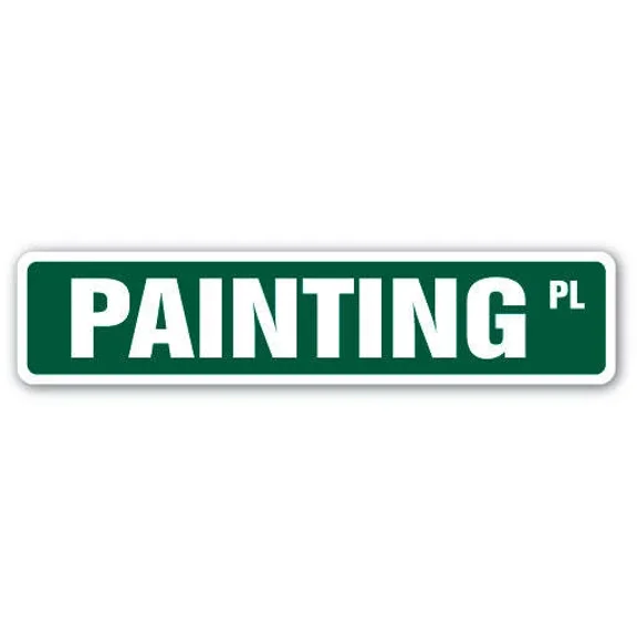 Painting Street Sign Metal Plastic Decal Painter Artist House Artwork Supplies