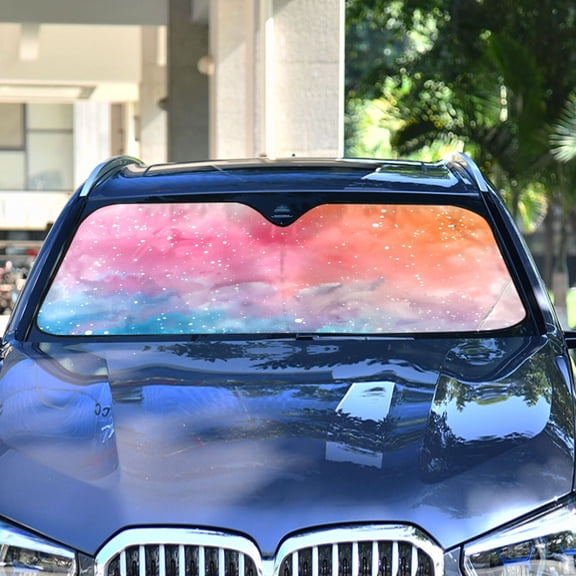 Painting Style Automotive Front Car Windshield Sun Shade Reflector Foldable for Front Fit for Cars Truck SUVs