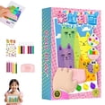 thumbnail image 1 of Painting Supplies Squeegee Art Kids Paint Kit DIY Rainbow Dot Color Scratch Craft Set Handmade Scratch Painting Paper with Paints and Squeegees for Students and Beginners, 1 of 7