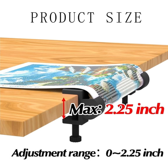 Painting Table Clamps Canvas Holder with Screws 3D Printed Craft Desk Organizer Art and Craft Accessory