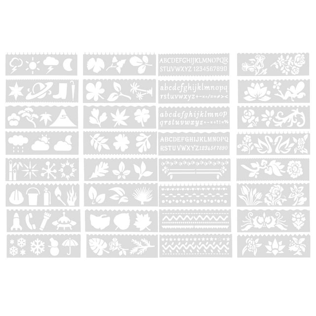 Painting Template Drawing Templates Stencils for Crafts Plastic Swig