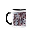 thumbnail image 1 of 3dRose, Painting the Roses Vintage Alice in Wonderland, 15oz Two-Tone Black Mug, 1 of 7