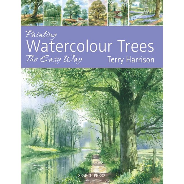 Eng Sub Watercolor Tree Painting Easy Tutorial 4 A Step By Step