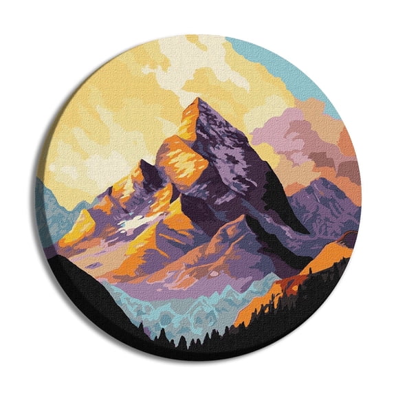 Wizardi Painting by Numbers on a Stretcher kit - Colors of Nature KHO-R1016 Ideyka