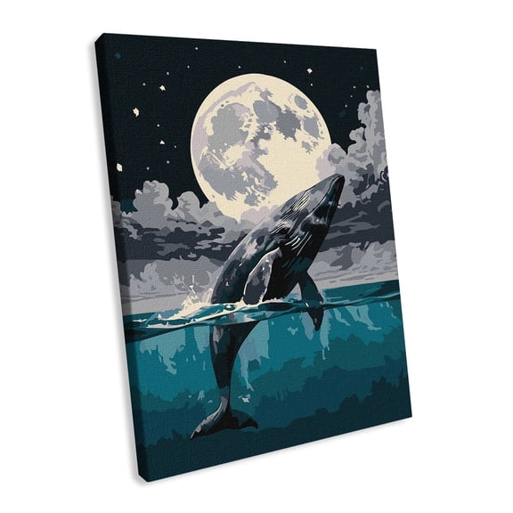 Wizardi Painting by Numbers on a Stretcher kit - Jump to The Sky KHO6714 Ideyka