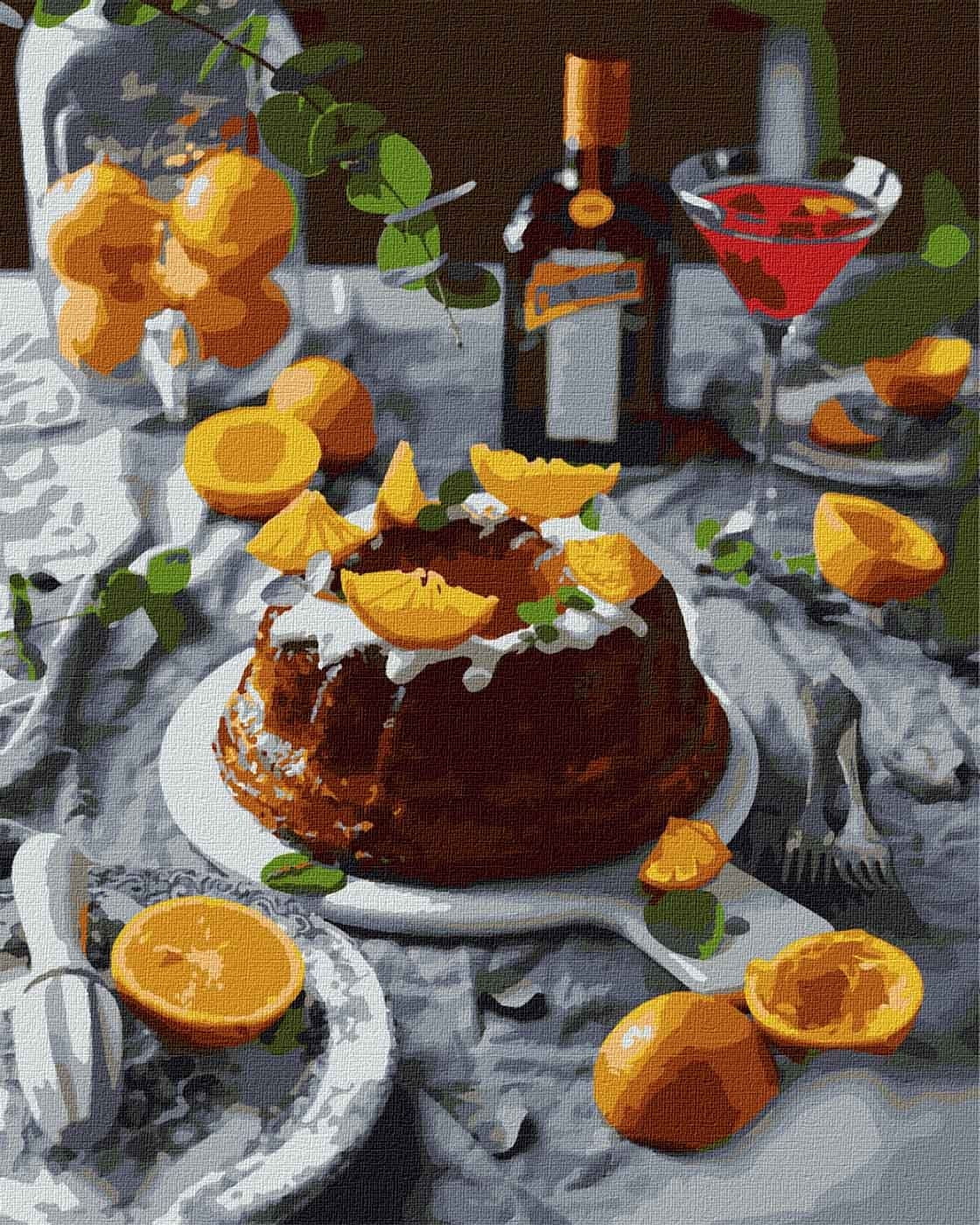 Painting by Numbers kit Orange delight KHO5616 - Walmart.com