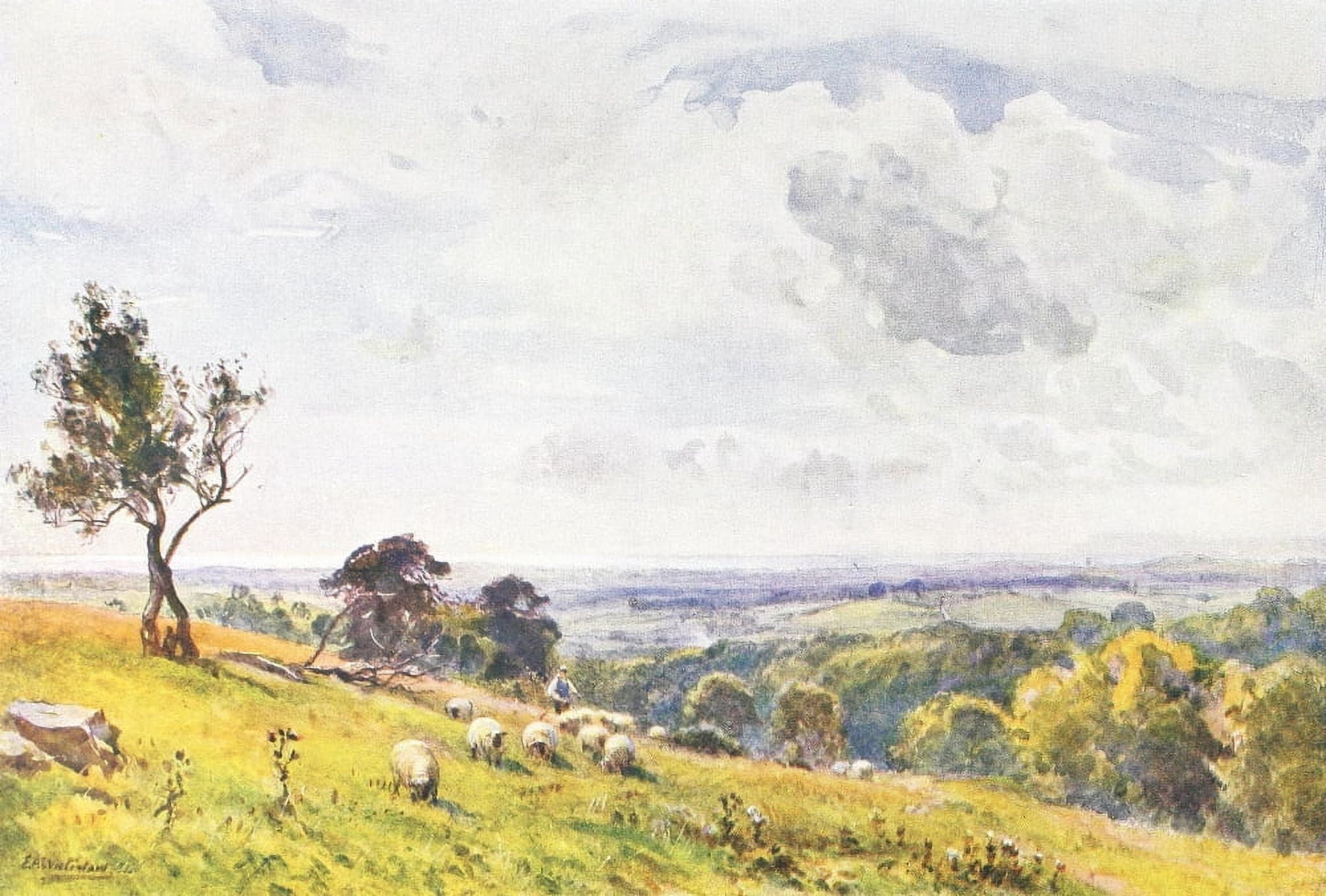 Painting in Water-colours 1918 Crowhurst Park Canvas Art - Ernest A Waterlow (18 x 24)
