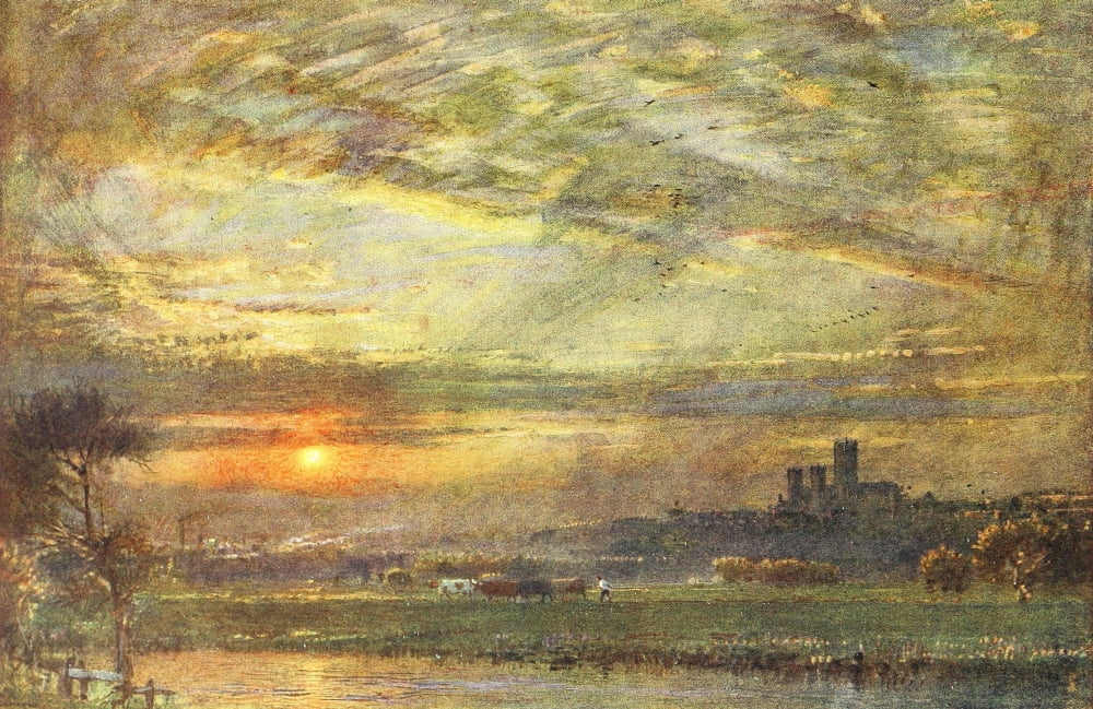 Painting in Water-colours 1918 Lincoln Canvas Art - Albert Goodwin (24 x 36)