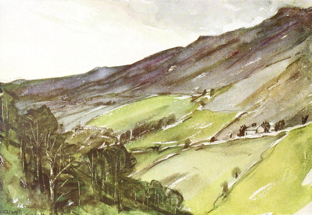 Painting in Water-colours 1918 Nr Aisgill Canvas Art - Charles J Holmes (24 x 36)