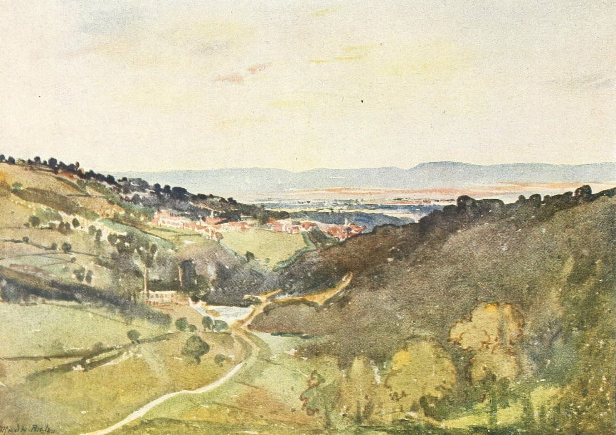 Painting in Water-colours 1918 Swaledale Canvas Art - Alfred Rich (18 x 24)
