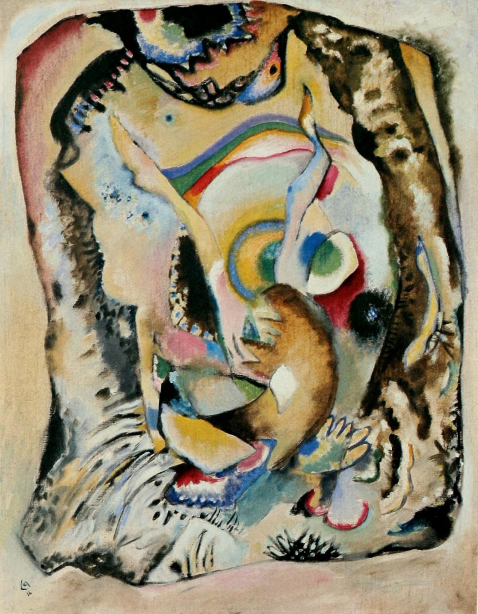 Painting on light ground 1916 Canvas Art - Wassily Kandinsky (18 x 24)