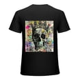 thumbnail image 1 of Painting posters, colorful graffiti, street art, skull design shirts, art display, T-shirt gifts, casual and breathable men, women, boys, girls, 1 of 4