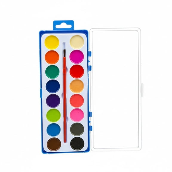 Painting supplies16 Color Semi Dry Watercolor Set for Indoor Outdoor Art Projects Versatile Cake in Craft Kits 3+ Kids Safe