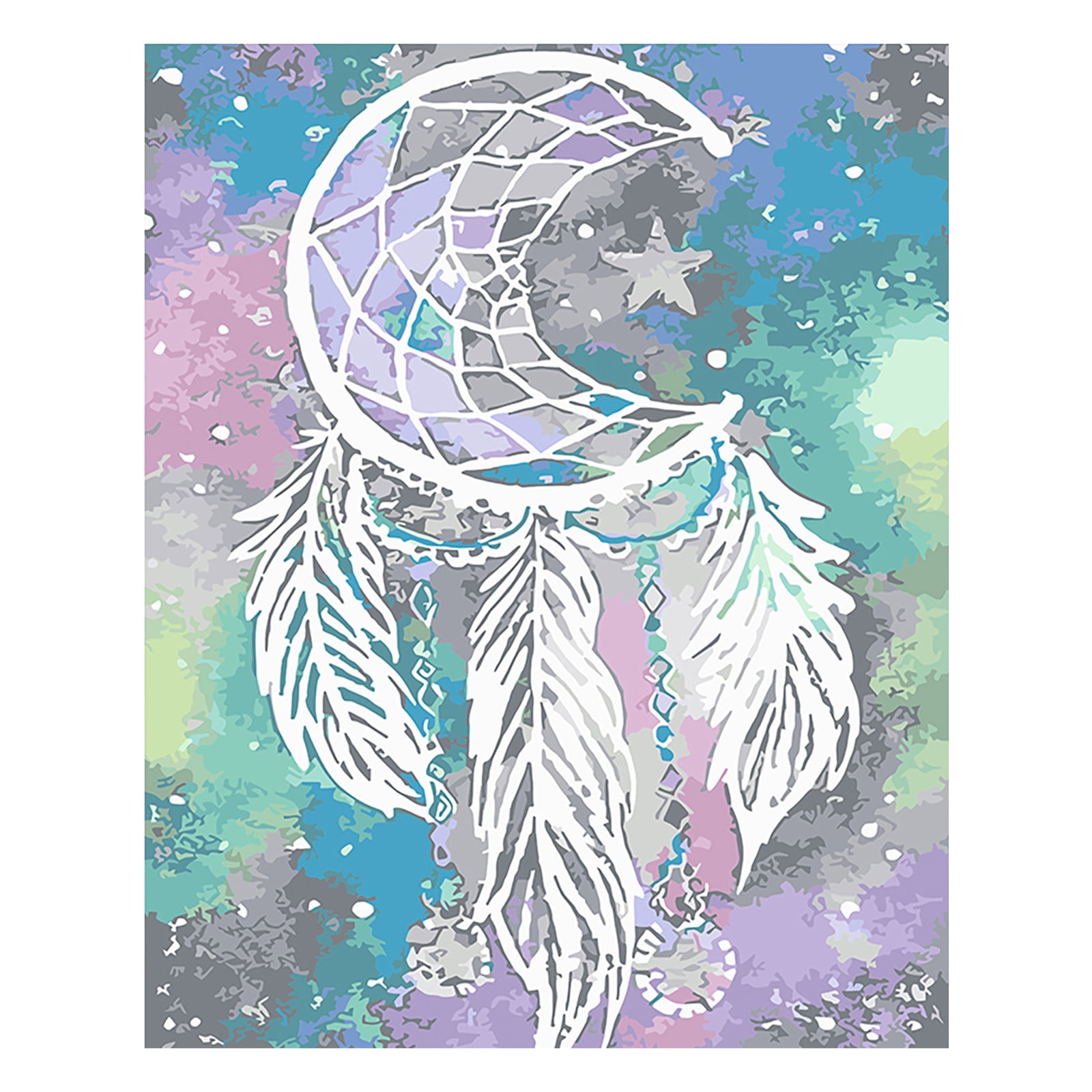 Faraway DIY Oil Painting By Numbers Kit - Cat Kiss Fish Design, Diamond Embroidery Art For Kids Room Decoration (40x50cm) - View #8
