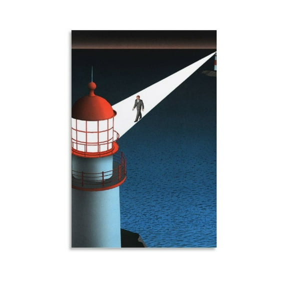 Paintings by Guy Billout Poster Canvas Wall Art Poster Decorative Bedroom Modern Home Print Picture Artworks Posters 16x24inch(40x60cm)