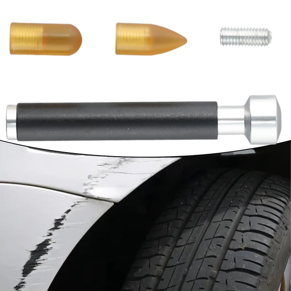 Paintless Auto Dent Repair Tap Down Pen with Magnetic Adsorption, Resin Replacement Heads and Adjustable Strength for Car Body Dent Fix