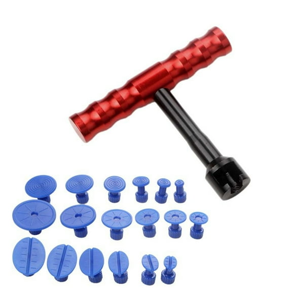 Paintless Dent Removal Tool Kit (18pcs), Tabs/T-Bar/Hammer, Car Truck Door Dings/Hail Damage Repair