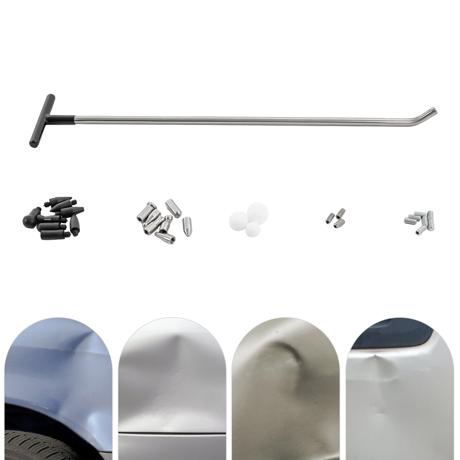 Paintless Dent Removal Tool Kit Dent Repair Set Pdr Tools Rods Car ...