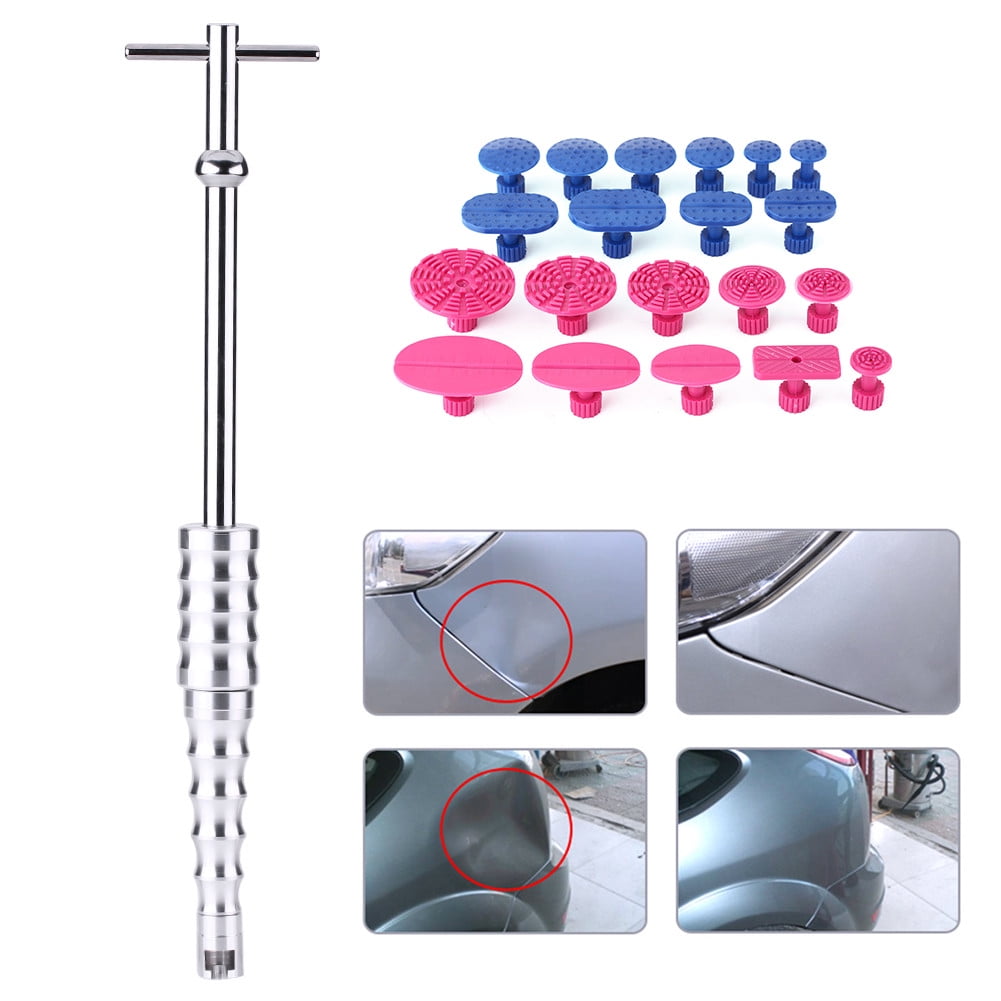 Paintless Dent Repair Hail Removal T Bar Slide Hammer Glue Puller Tabs