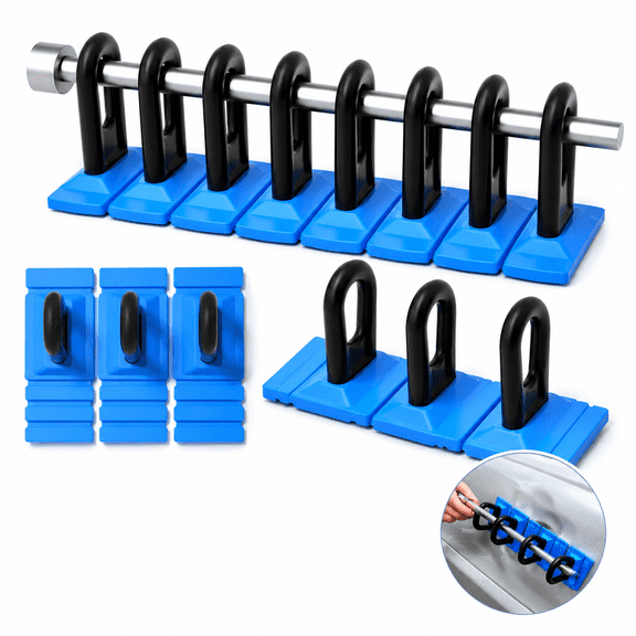 Generic Heavy Duty Paintless Car Dent Puller Kit with Glue Pulling Tabs, Auto Body Repair Tool, Blue