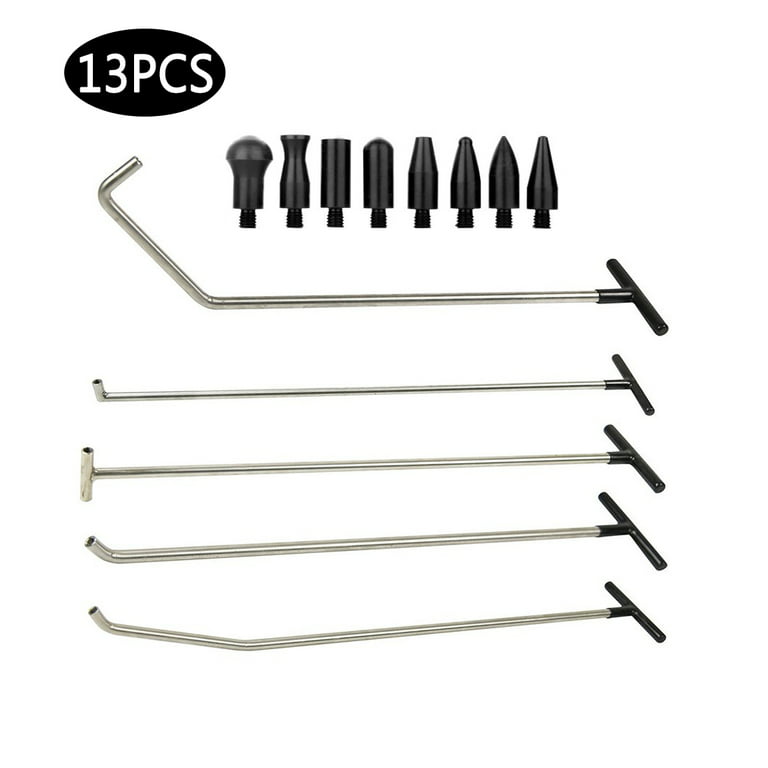 Paintless Dent Repair Tools 6 Pieces of Dent Removal Rods with Awl Head  Paintless Dent Removal Kit Car Auto Body Dent Removal of Hail Dents and  Door