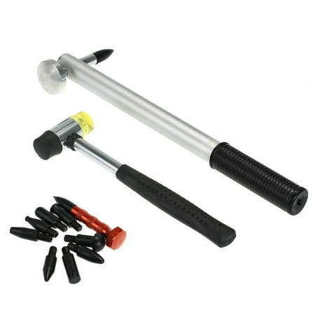 Paintless Dent Tool Dent Removal Hammer Tap Down Pen 9Pcs Head