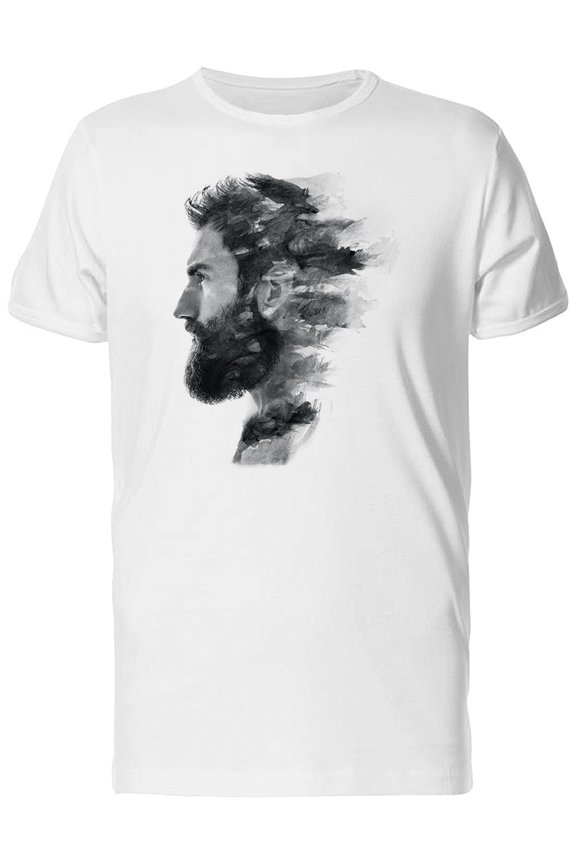 Paintography Of Bearded Man T-Shirt Men -Image by Shutterstock, Male 4X-Large