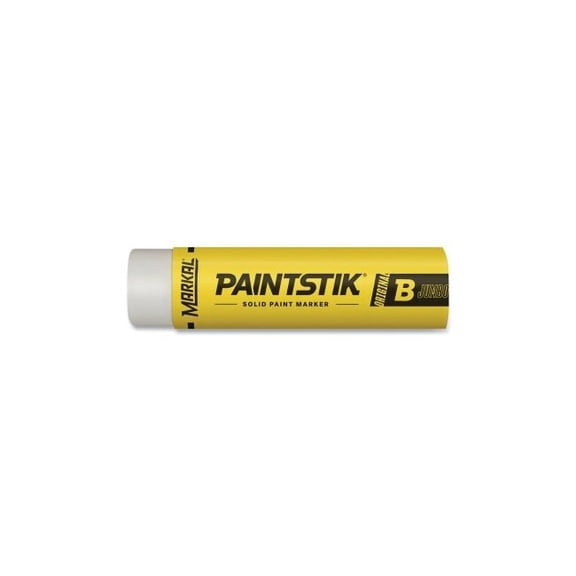 Paintstik Original B Solid Paint Marker, 1 in dia, 4-3/4 in L, White