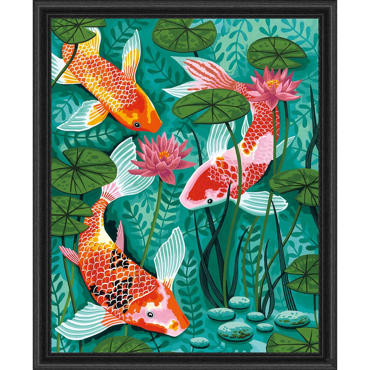 Fish In Water Paint By Numbers - Numeral Paint Kit