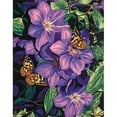 thumbnail image 1 of Paintworks Paint By Number 11x14 Clematis&Butterfl, 1 of 2