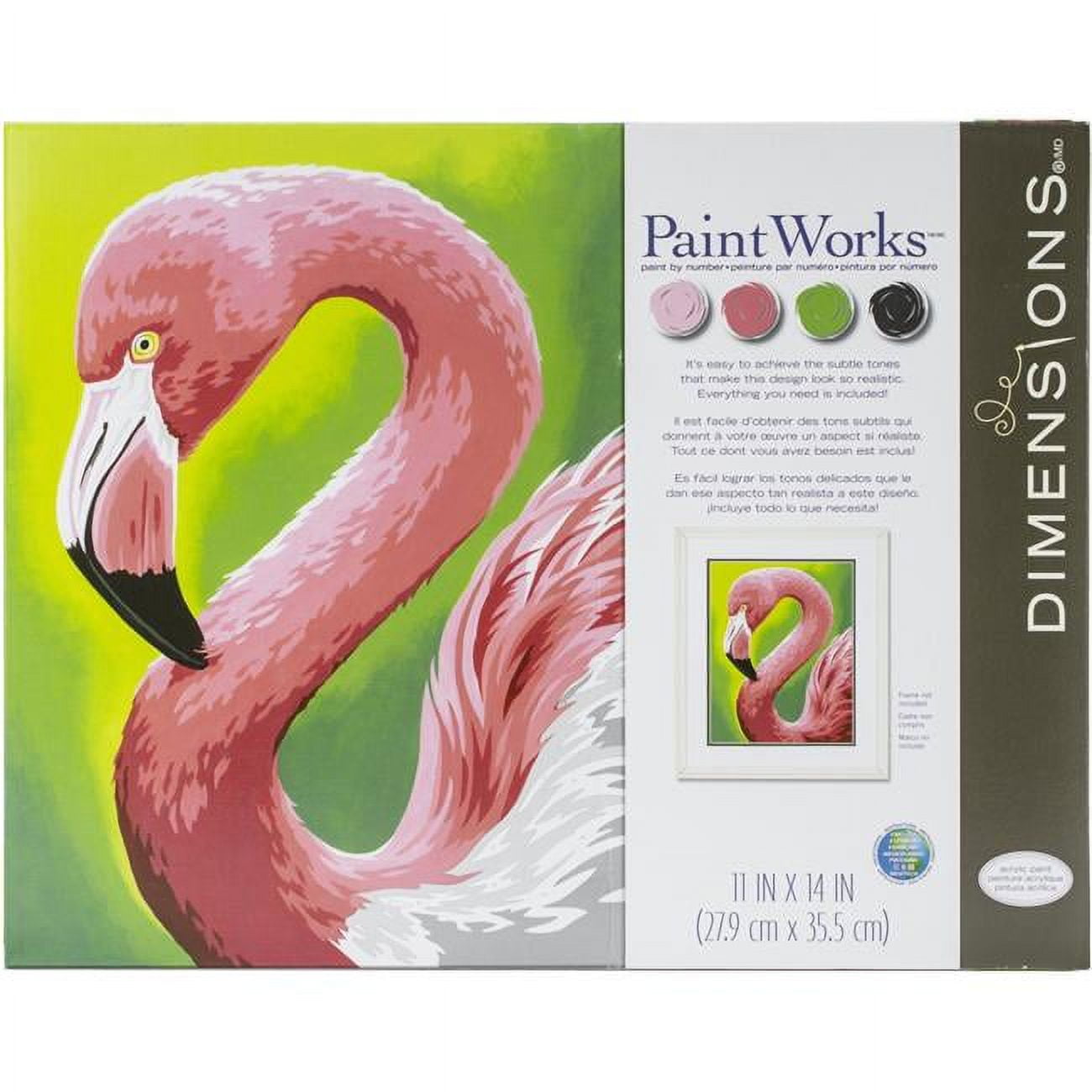 Paintworks Paint By Number 11x14 Flamingo Fun 
