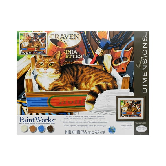 Paintworks Paint By Number 14x11 Cat Signs