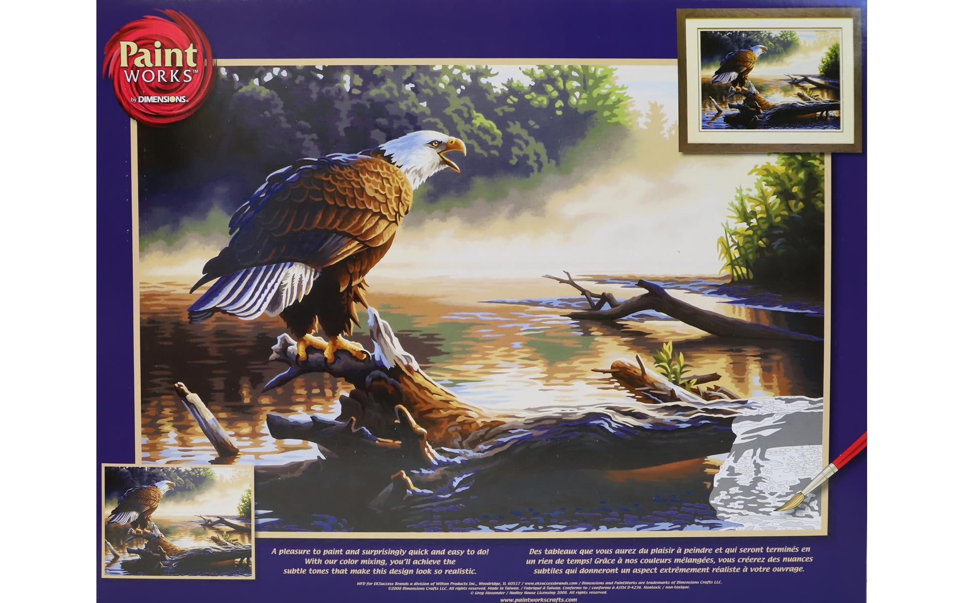 Paint Works Paint By Number Kit 20 x 14 - Eagle Hunter - 9954334