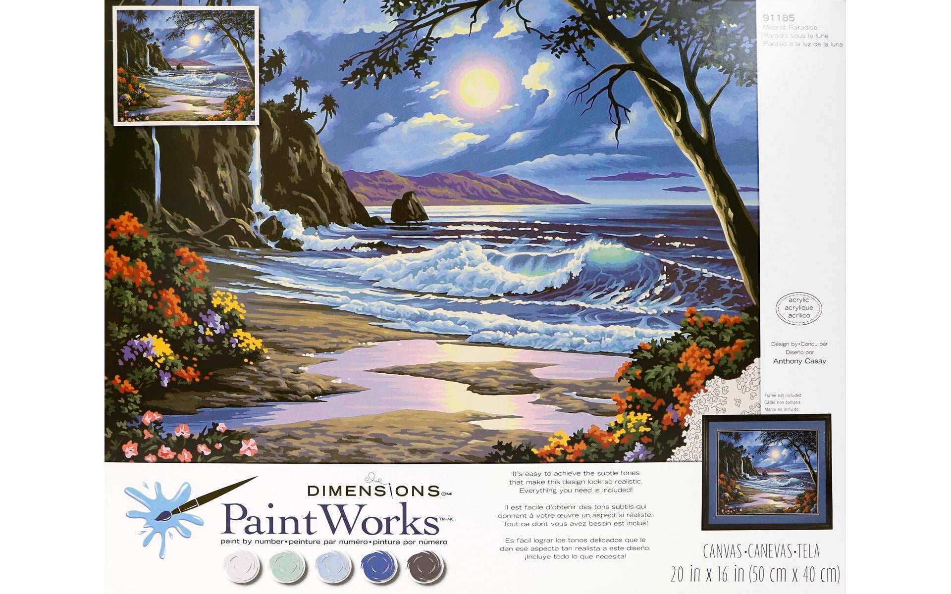 Paintworks Paint By Number 20x16 Japanese Garden - Walmart.com