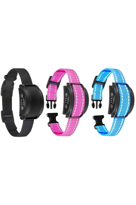 Dog Bark Collar,Automatic Shock & Beep,Waterproof & Rechargeable,For Small to Large Dogs,Black,3pcs