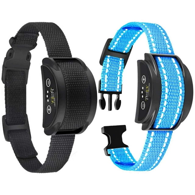 Paipaitek Automatic Control Bark Collar with Adjustable Sensitivity, Black (2 Pack)