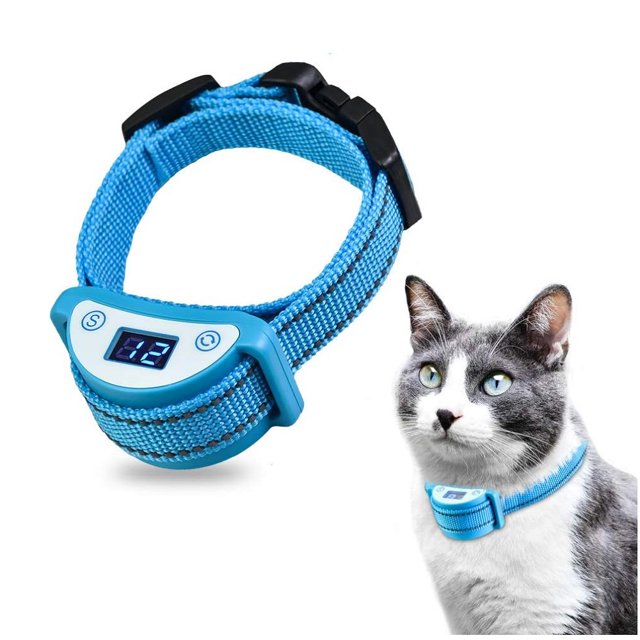 Paipaitek Cat Shock Collar,Automatic Trainer Collar for Cats Prevent