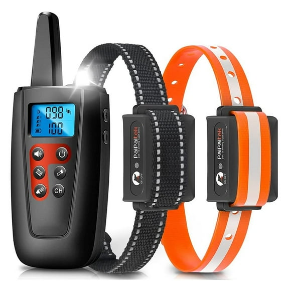 Paipaitek Dog Bark Collar for 2 Dogs,3300ft Range No Shock Dog Training Collar with Remote,Vibrating Dog Collar for Puppy ,IPX7 Waterproof Dog No Shock Collar