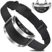 Paipaitek Dog Bark Collar,Automatic Shock & Beep,Waterproof & Rechargeable,For Small to Large Dogs,Black