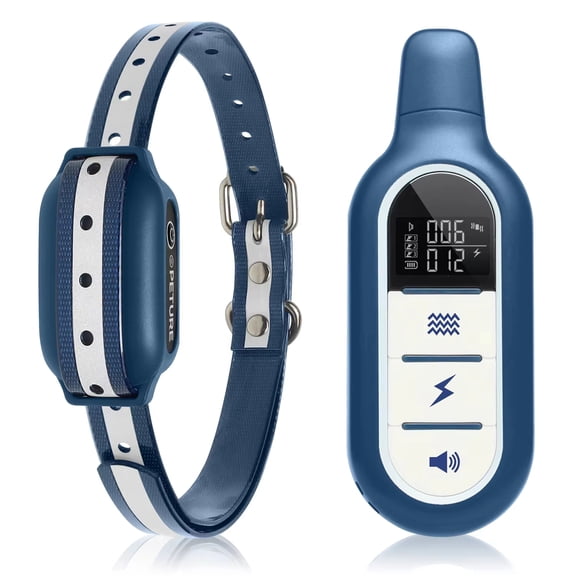 Paipaitek Dog Training Collar with Remote, Dog Shock Collar with Security Lock & 3 Modes, 3300FT Range, IPX7 Waterproof, 180-Day Long Battery, For Small Medium Large Dogs,Blue