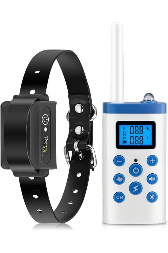 Dog Training Collar with Remote, Auto Bark Control & Waterproof, 3 Modes (Beep, Vibration, Shock) for 1 Dog