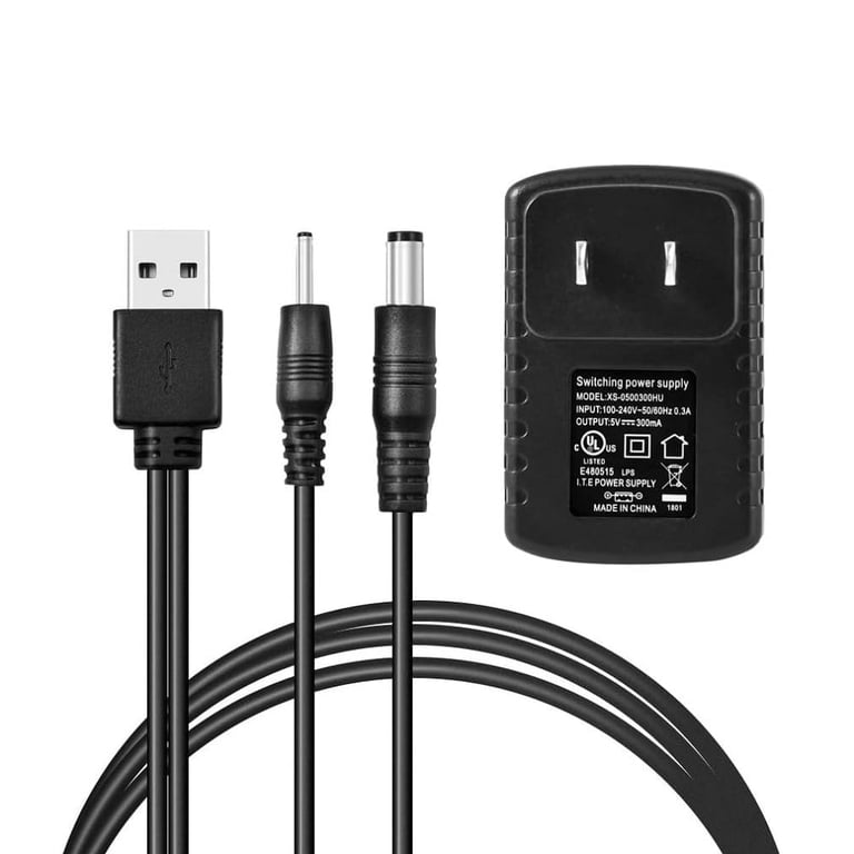 Universal Dog Shock Collar Charger - 5V 2A Adapter With 3-in-1 USB Cable & 12 Tips, Compatible With DogRook, Bousnic, Patpet, Petsafe